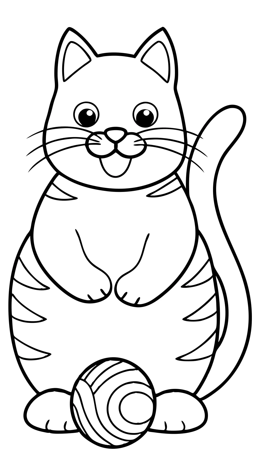 coloring pages of fat cats